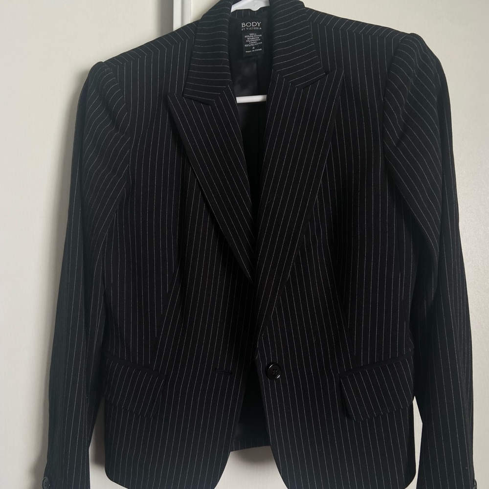 Body by Victoria - black/white stripe
